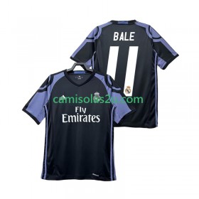 Camisolas de futebol Real Madrid Bale 11 2016 2017 Retro Equipamento 3ª Manga Curta